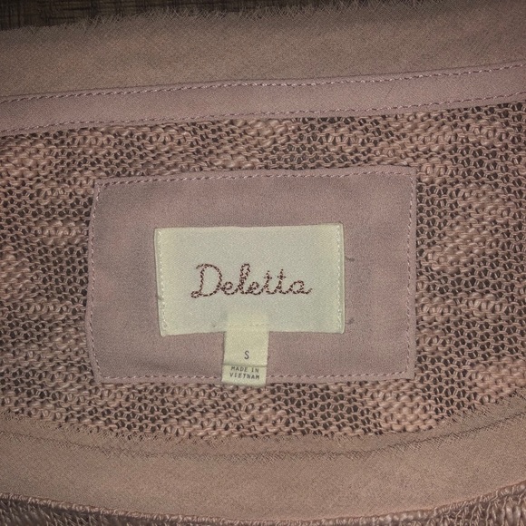 Anthropologie Deletta Blush Nubby Circle Tee - Picture 5 of 7